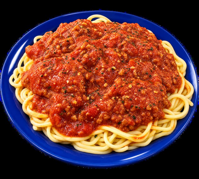 Spaghetti w/ Meat Sauce.