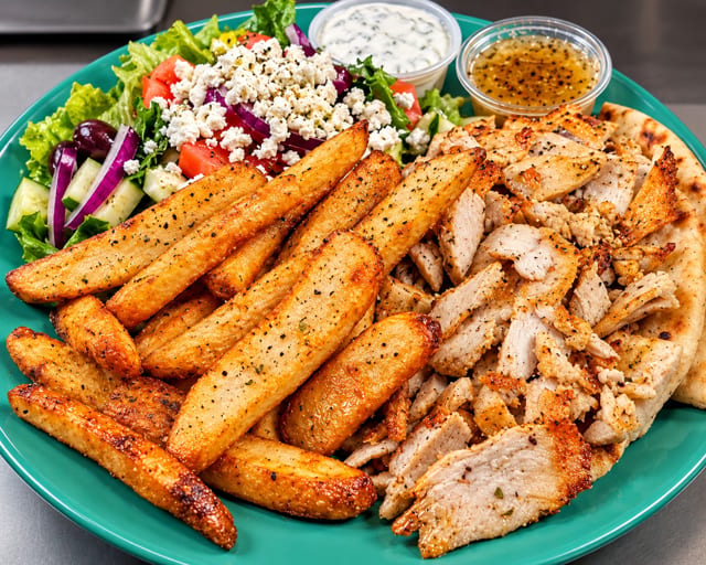 Chicken Gyro Platter.