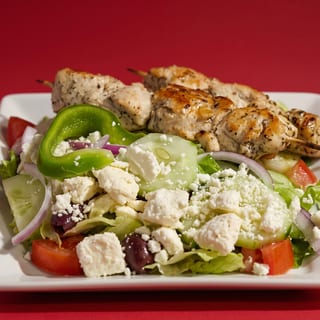 Chicken Souvlaki Platter