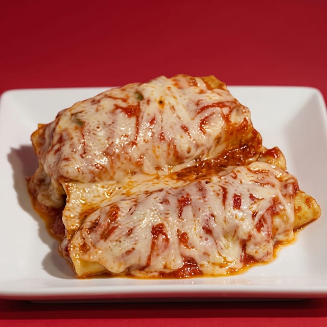Baked Manicotti.
